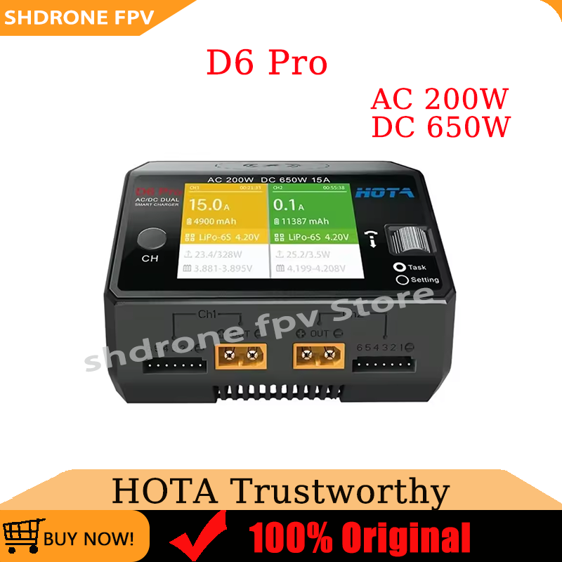 Hota D6 Pro Dual Lipo Charger - Chargeur double canal d'origine HOTA D6