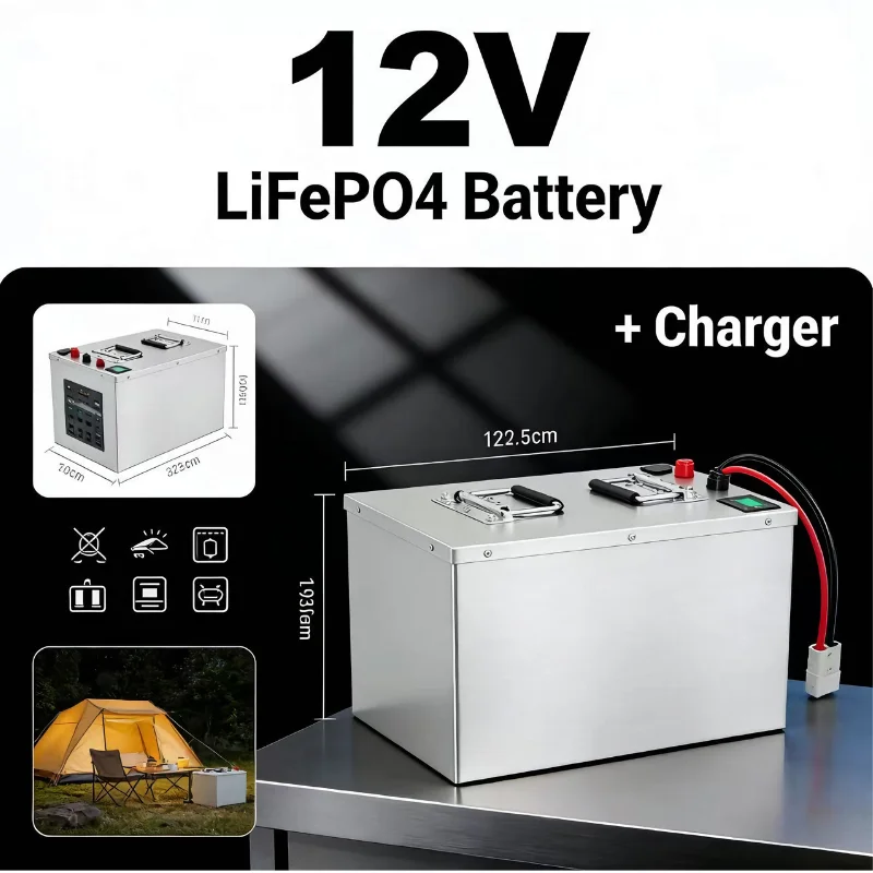 Lifepo4 12V 100Ah Bms Bluetooth - Batterie LiFePO4 12V 24V 48V 100Ah-280Ah