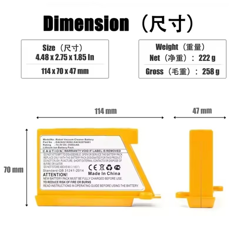 Nouvelle batterie 14,4 V 5,0 A - 4S Lipo Battery 14.8V 6000Mah avis et prix